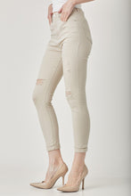 Load image into Gallery viewer, RISEN Distressed Skinny Jeans in Khaki
