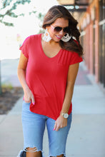 Load image into Gallery viewer, VNeck Pocket Tee
